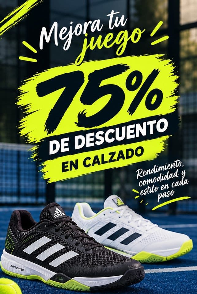 75% de descuento en calzado